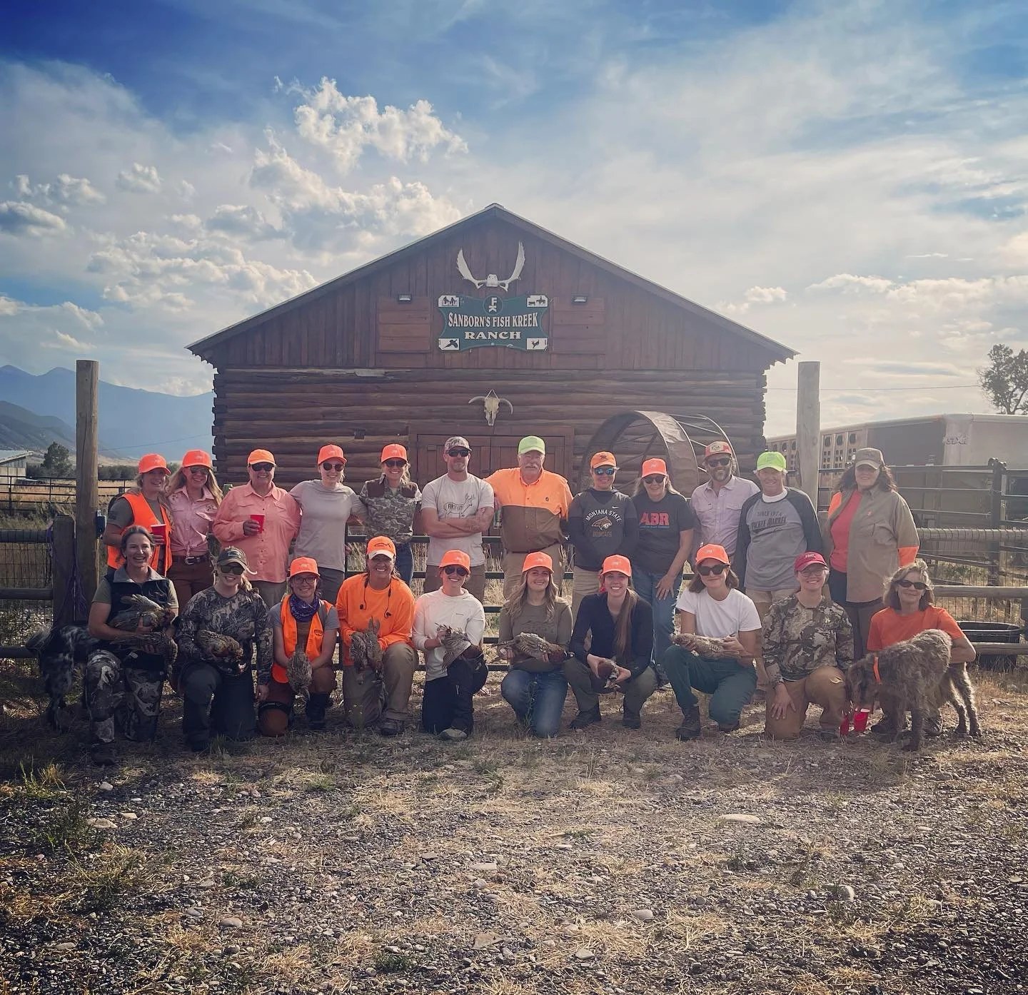 Pheasants Forever Ladies Hunt 2022 group